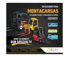 Refacciones para Montacargas, Patines y Manejadores de Carga