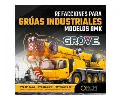 Refacciones para grúas industriales Grove GMK