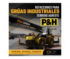 Refacciones para grúas industriales P&H Omega