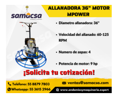 Allanadora motor mpower de 36"