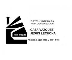 FLETES Y MATERIALES PARA CONSTRUCCIÓN “CASA VAZQUEZ” JESUS LECUONA”