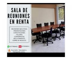 SALAS DE JUNTAS EN TLALNEPANTLA Y NAUCALPAN POR HORA