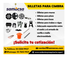 Silletas y espaciadores para cimbra