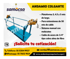 Samacsa Andamio colgante de 4.5 mts