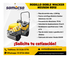 Rodillo doble Wacker Neuson