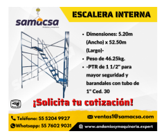 Escalera auxiliar Interna para Andamio samacsa