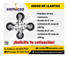 Rodajas de andamio samacsa