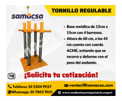 Tornillos regulables de andamio samacsa