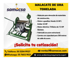 Malacate de 1 Ton samacsa