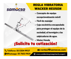 Regla Vibratoria  Wacker, samacsa