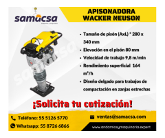 Apisonadora Wacker Neuson tu mejor opcion