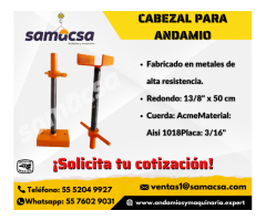 Cabezal regulable para andamio Samacsa