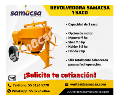 Gran revolvedora de concreto Samacsa 1 saco