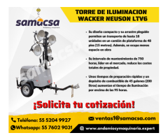 Torre de iluminación marca Wacker samacsa