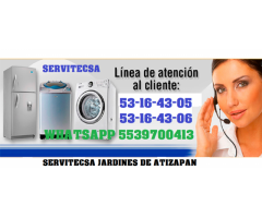 SERVICIO LAVADORAS JARDINES ATIZAPAN