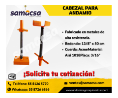 ACCESORIOS PARA ANDAMIOS Cabezal regulable