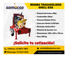 Bomba tragasolidos 6x6 marca Shell