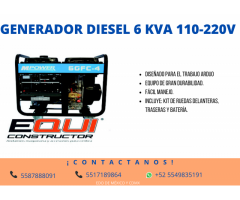 GENERADOR DIESEL 6KVA 110-220V