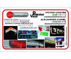 anuncios luminosos  C.H  publicidad visual   letras 3d