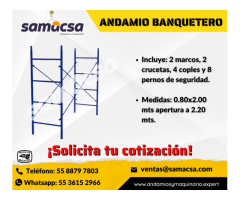 Andamio banquetero venta o renta samacsa