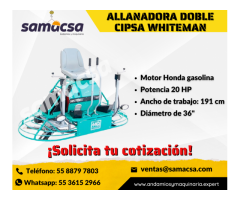 Allanadora doble whiheman operador a bordo