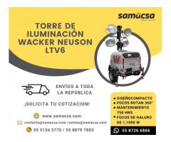 Torre Wacker Neuson Focos de Haluro 1,100w