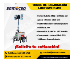 Torre LUXTOWER M10 MOTOR de 2 cilindros 3600rpm