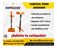 Cabezal soporte regulable para Andamio