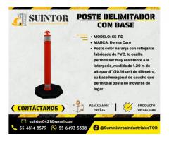 Poste delimitador con base,