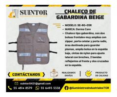 Chaleco de gabardina Beige