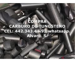 COMPRO CARBURO DE TUGSTENO EN ALVARO O.