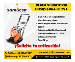 Placa compactadora, Husqvarna, alta compactación