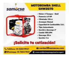 Motobomba marca Shell modelo tipo 2x2