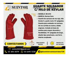 Guante de seguridad para soldador.