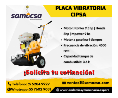 Placa vibratoria CIPSA CM13, modelos a gasolina