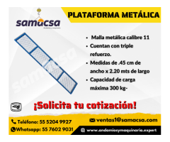 < Plataforma para andamio < metálica o triplay