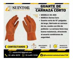 Guante de Carnaza de Res corto azul Derma Care