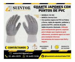 Guantes japones con puntos de PVC Derma Care