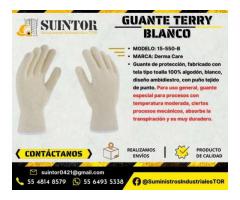 Guante Blanco Terry Derma Care