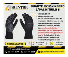 Guante de Nylon Negro Derma care