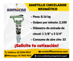 Martillo cincelador, en marca Sullair