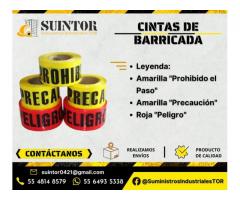 Cintas para barricada, cintas de varios colores