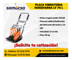 Placa vibratoria HUSQVARNA LF75 para compactar capas de espesor medio a bajo