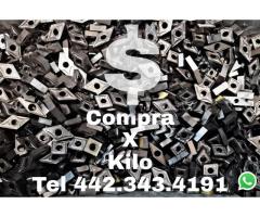 COMPRO PEDACERIA DE CARBURO DE TUNGSTENO  X KILO