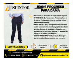 Jeans Progreso para Dama mezclilla de 14 onzas