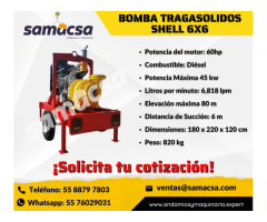 Bomba.-tragasolidos.Shell 6x6