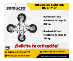 Llantas Para Andamio manejamos especiales de 6"