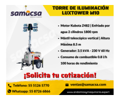 Torre LUXTOWER M10 con generador de 6KVA -230 V 60Hz