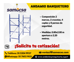 Andamio (banquetero) reforzado, apertura 2.20