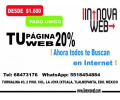 NO TE QUEDES SIN PAGINA WEB